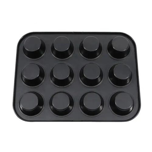 product_image_name-Other-12 Hole Non-stick muffin tray -Black -2