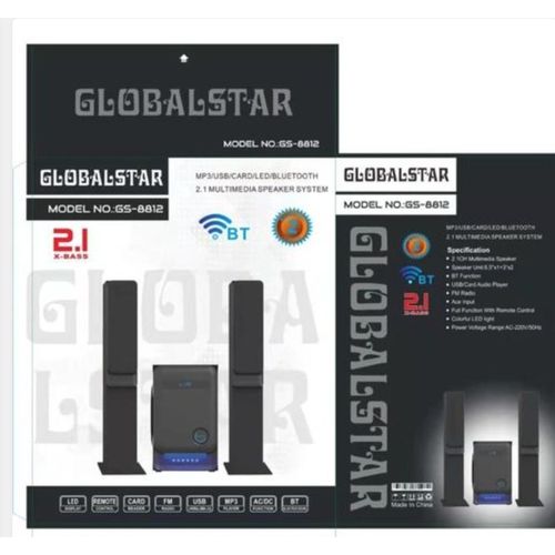product_image_name-Globalstar-2.1 Multimedia Heavy Bass Home Theater System With 3 Speakers - Black-2