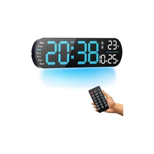 product_image_name-Generic-Digital wall clock with RGB light base and remote control -3