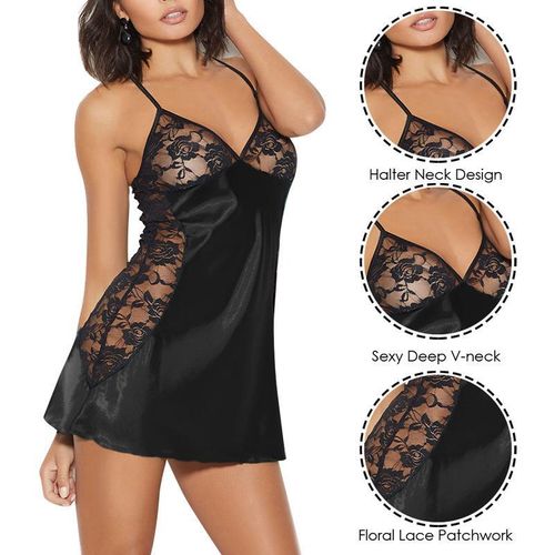 product_image_name-Fashion-Sexy Lace Loungewear Two Pieces Sets Sexy Lingerie For Women-1