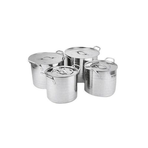 product_image_name-Generic-Stockpots, 4pcs Set - Silver-1
