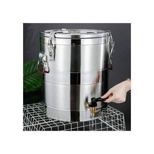 product_image_name-Generic-Stainless steel insulated beverage dispenser / hot and cold water barrel.-2