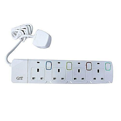 product_image_name-Generic-G & T 4way Extension Cable Good Quality Durable & Safe- White-3