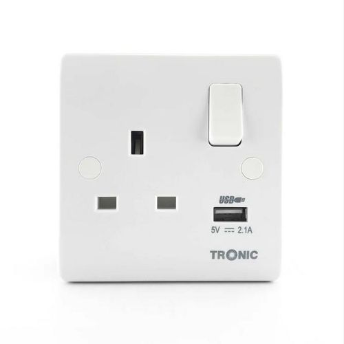 product_image_name-Generic-Single Socket With USB 13Amps-White-2