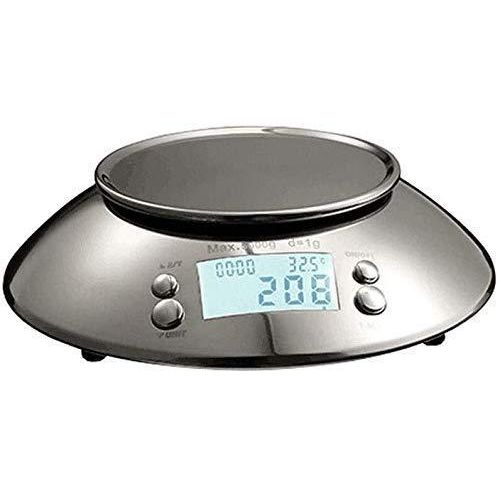 product_image_name-Sonifer-Digital Kitchen Scales Food Scale Kitchen Electronic Scales, Environmentally Friendly Natural Bamboo Board Suitable For Family Kitchen Living Room Multifunction 5Kg- Silver-7