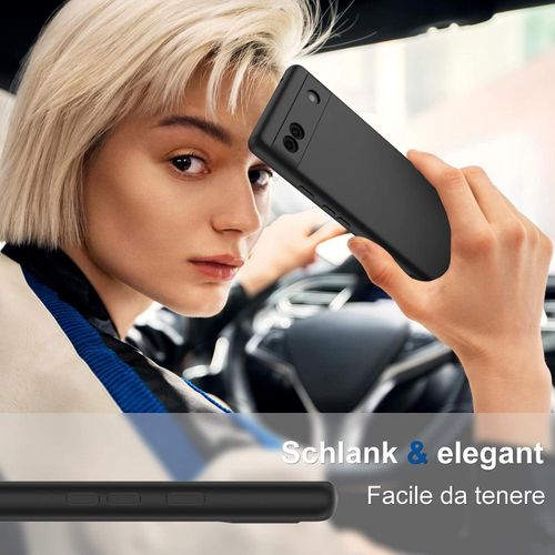 product_image_name-Generic-Google Pixel 6a Silicone Case - Black-5