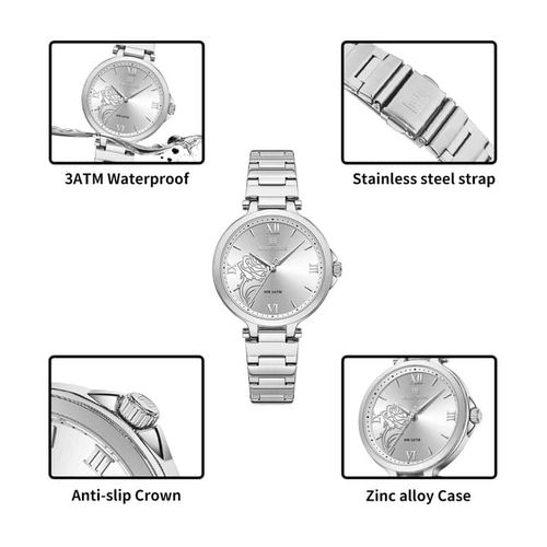 product_image_name-Naviforce-Stainless Steel Waterproof Analog Womens Watch - Silver-3