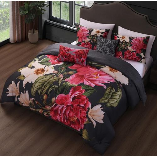 product_image_name-Generic-5*6 Duvet Set, 1 Duvet ,1 Bedsheet & 2 Pillow Cases Varying Foral Design - multicolor-4