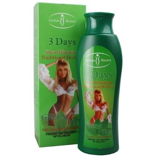 product_image_name-Aichun Beauty-3 Days Powerful Slimming Anti Cellulite Tummy Trimmer Weight Loss Management Green Tea Cream 200ml - Green-2