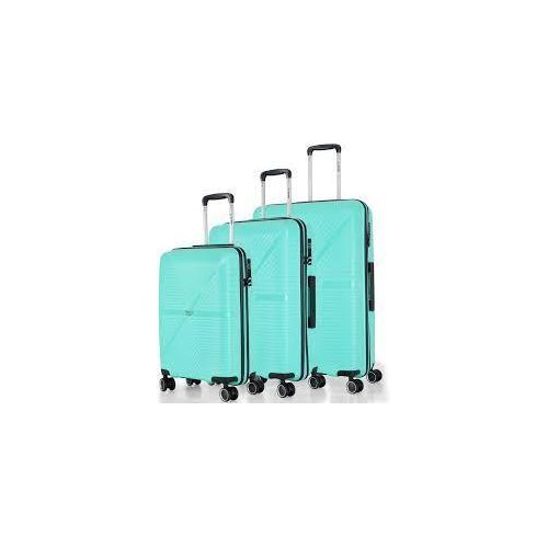 product_image_name-Generic-3 Pieces Of Miles Axis Hardside Polypropylene Trolley Bags Travel Suitcases Carrier (55,65&75cm) - Multicolor-7