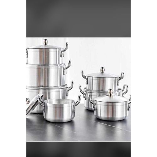 product_image_name-Generic-Heavy Non-Stick Cooking Pots. Silver-1