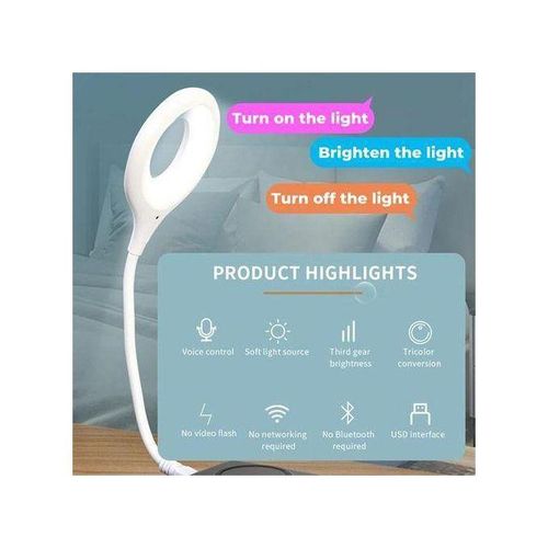 product_image_name-Generic-New Portable LED Desk Lamp Foldable Voice Night Light Small USB Smart Voice Lamp-1