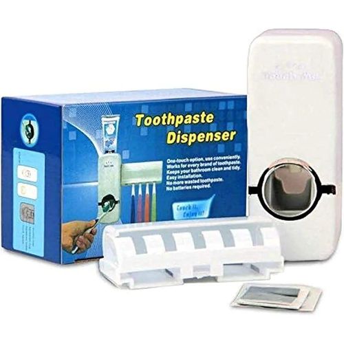 product_image_name-Generic-Automatic Toothpaste Dispenser/Toothbrush Holder Set- Multi Colours -5