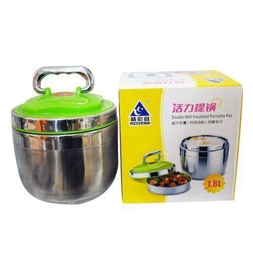 product_image_name-Generic-  Insulated Pot Food Flask Stainless Steel - Silver-2