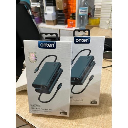 product_image_name-Onten-OTN-UC601, a 12-in-1 USB-C Multi-Function Dock. -1