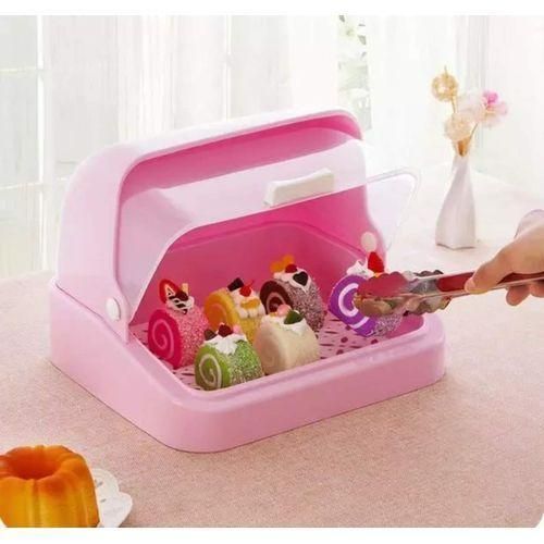product_image_name-Generic-Multi-Purpose Bread Bin Kitchen Fruit Storage Box Organizer,Pink.-2
