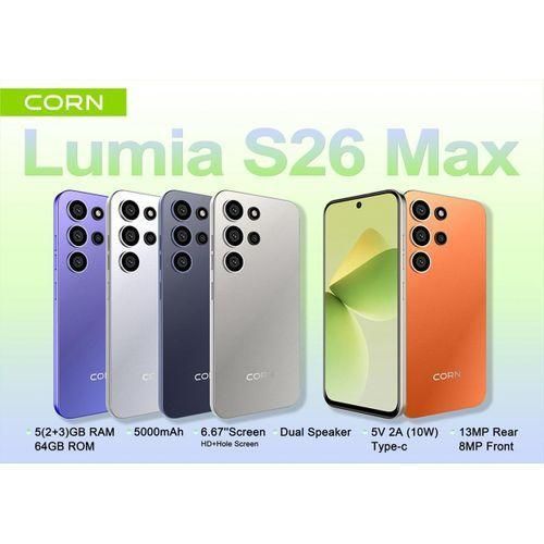product_image_name-Corn- Lumia S26 Max, 6.67", 64GB ROM+5GB (2+3 expanded)GB RAM, 5000mAh (Dual SIM) - Orange (1YR WRTY)-3