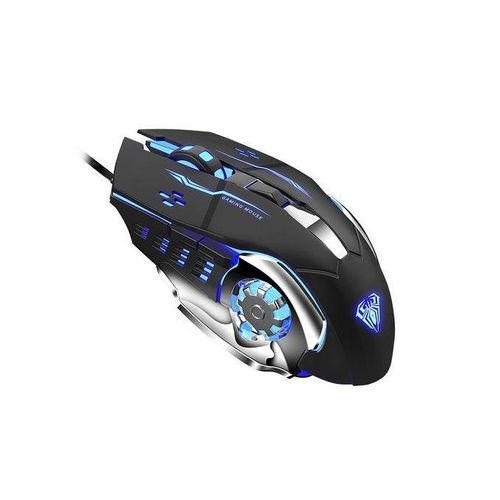 product_image_name-Generic-Aula USB Wired Gaming Mouse - Black-2400DPI - Button 6 - Aula-4