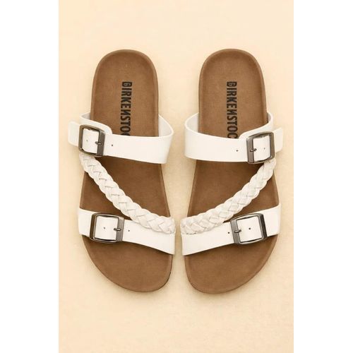 product_image_name-Fashion-Ladies Flat Sandals Shoes - White-1