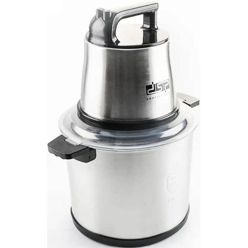 product_image_name-Dsp-10 Litre Commercial Electric Food Chopper  Meat Grinder Food Processor, Two Speed Button, Stainless Steel for Meat, Vegetables, Fruit- Silver-5