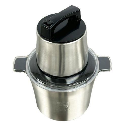 product_image_name-Dsp-10 Litre Commercial Electric Food Chopper  Meat Grinder Food Processor, Two Speed Button, Stainless Steel for Meat, Vegetables, Fruit- Silver-6