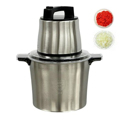 product_image_name-Dsp-10 Litre Commercial Electric Food Chopper  Meat Grinder Food Processor, Two Speed Button, Stainless Steel for Meat, Vegetables, Fruit- Silver-8