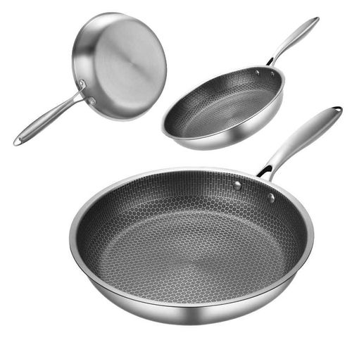 product_image_name-Idrop- 26CM Inner Honeycomb Nonstick Single Handle Frying Pan Pancake Roti Stock Saucepan-5