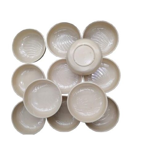 product_image_name-Ceramic-Melamine Salad Bowls 12pcs ~ Brown-1