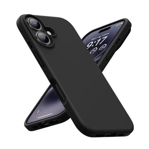 product_image_name-Generic-Iphone 16 16 Pro 16Pro Max Silcone Case with Free Tempered Glass Protector, Flexible Soft Silicone Anti-Scratch Shockproof Phone Cover-3