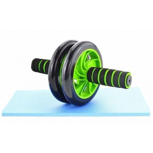 product_image_name-Generic-Ab Roller Wheel Exercise And Mat - Black,Green-1