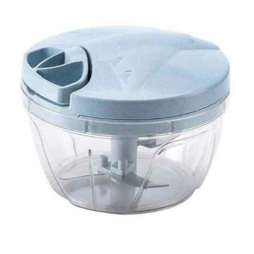 product_image_name-Generic-520ml Mini Hand Pull Chopper Food Processor, Blue-1