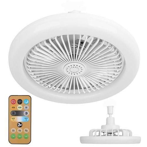 product_image_name-Generic-Small Fan Light Silent Ceiling Fan with LED Light Adjustable Color Temperature Dimmable Fan Lamp Adjustable Fan Speeds 1H2H4H Timer with Remote Control for Study Room Dining Room Bedroom store-1