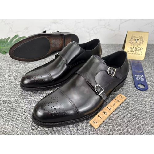 product_image_name-Fashion-Classic Double Monk Strap Cap-Toe Dress Shoes – Black-1