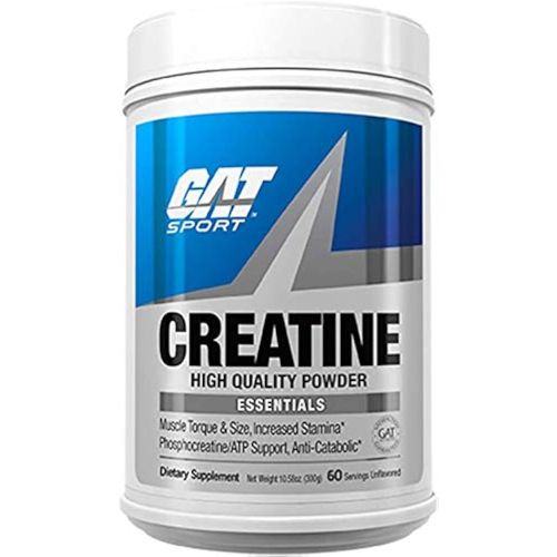 product_image_name-Gat-SPORT Creatine Monohydrate 300 Gram Powder, Strength, Brain Health, Anti-oxidant, Endurance, for Men & Women, Unflavored, 60 Servings-1