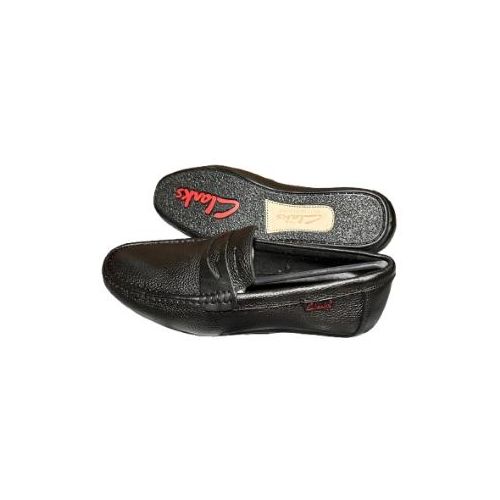 product_image_name-Fashion-Classic Comfort Leather Moccasin Slip-On Loafer – Black-1