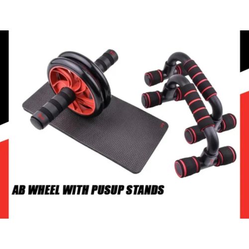 product_image_name-Generic-2 in 1 Home Gym Fitness Equipment Ab Roller And Pushup Bar-1