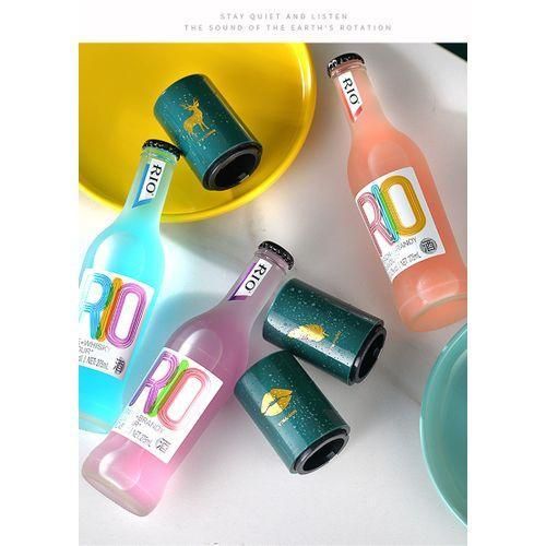 product_image_name-Generic-Magnetic Bottle Opener Automatic Press Down & Bounce Lid Corkscrew Tools Portable Bar Gadgets- Green.-6