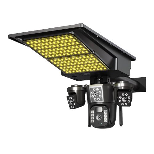 3 Lens 3 Screen PTZ Ai Digital Wireless Solar Camera With Flood Light view 4