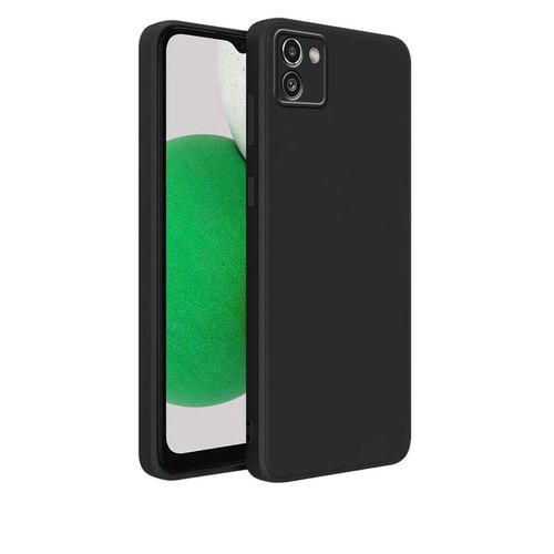 product_image_name-Generic-Silicone Soft Back Cover Case for Samsung Galaxy A03 (Black)-1