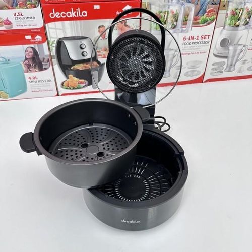 product_image_name-DECAKILA-5.0L Air Fryer w/ Transparent Window 1200W, Overheat Protection, Auto Shut-off Timer [KEEC045B] -Black-3
