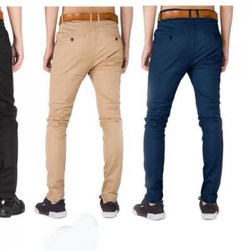 product_image_name-Other-4 Pack Of Men's Khaki Stretcher Trousers - Multicolor-5