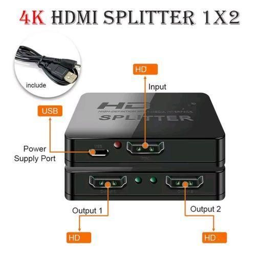 product_image_name-Generic-4K HDMI Splitter 1 In 2 Out Dual Display Video Switch for PC, TV & Laptop-2