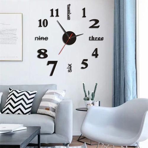 product_image_name-Generic-Stick On Wall Clock DIY Large Modern Design Decal 3D-5