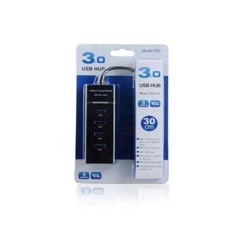 product_image_name-Generic-USB HUB 3.0 Super-speed 30cm For Desktop Laptop 4Port-Black-3