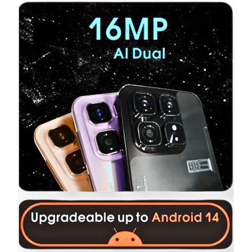 product_image_name-Mbo-Hot 60 Pro Max - 6.88" 64GB ROM 4GB RAM 16MP 6000mAh Dual SIM (With Earphones, Glass Protector, Cover) - Black-5