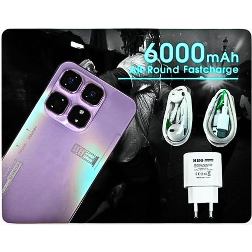 product_image_name-Mbo-Hot 60 Pro Max - 6.88" 64GB ROM 4GB RAM 16MP 6000mAh Dual SIM (With Earphones, Glass Protector, Cover) - Black-6
