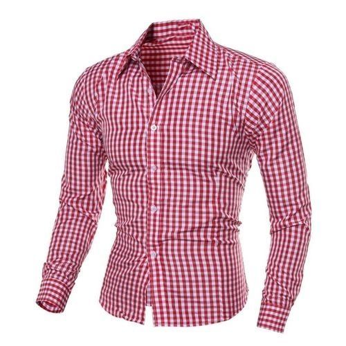Shop Other Men's Checkered Shirt - Red,White | Jumia Uganda