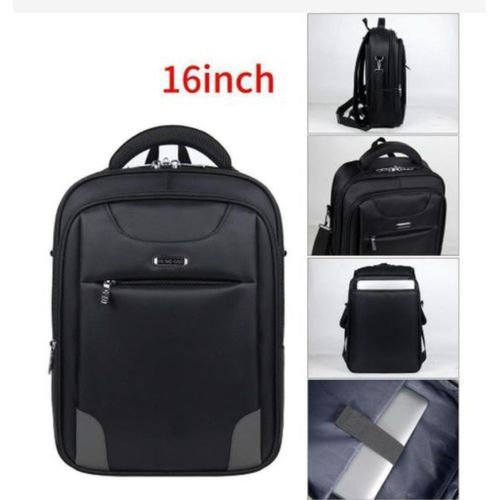 product_image_name-Fashion-Men's Backpack Female Oxford Cloth Laptop Bag-Black-1