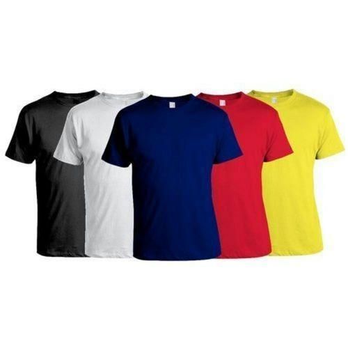product_image_name-Other-Pack of Men's 5 Cotton T-shirts - Black, White, Navy Blue, Red, Yellow-1