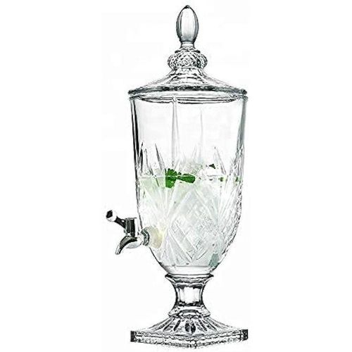 product_image_name-Generic-4.8 Liters Glass Beverage Dispenser Different Designs With Faucet For Serving Drinks At Parties-Transparent-1